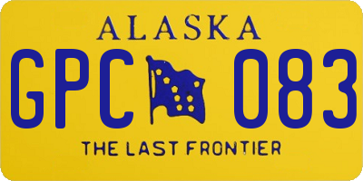 AK license plate GPC083
