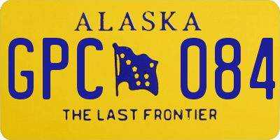 AK license plate GPC084