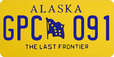 AK license plate GPC091