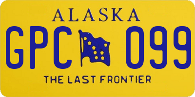 AK license plate GPC099