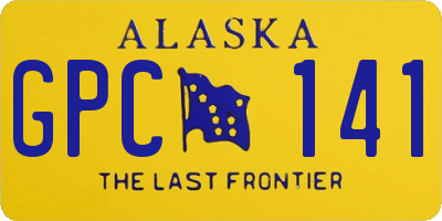 AK license plate GPC141