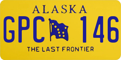 AK license plate GPC146