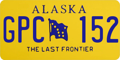 AK license plate GPC152