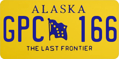 AK license plate GPC166
