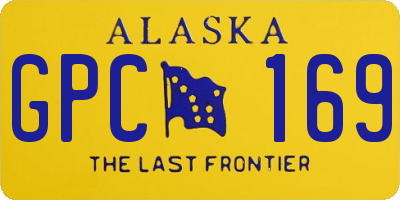 AK license plate GPC169