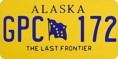 AK license plate GPC172