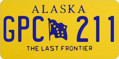 AK license plate GPC211