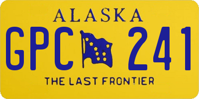 AK license plate GPC241