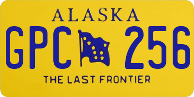 AK license plate GPC256