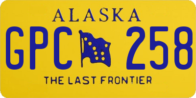AK license plate GPC258