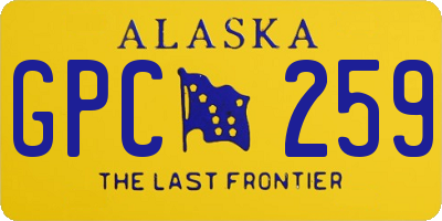 AK license plate GPC259