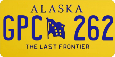 AK license plate GPC262