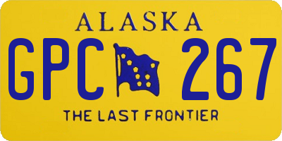 AK license plate GPC267