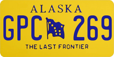 AK license plate GPC269