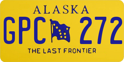 AK license plate GPC272