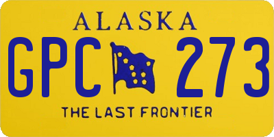 AK license plate GPC273