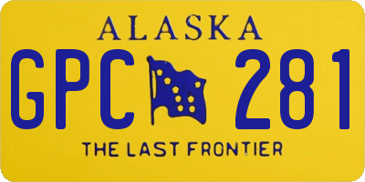 AK license plate GPC281