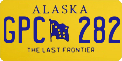 AK license plate GPC282