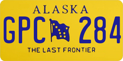 AK license plate GPC284