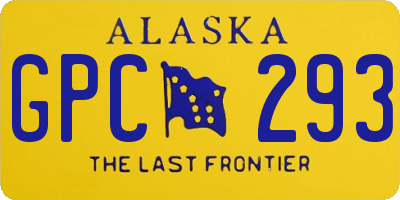 AK license plate GPC293