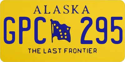 AK license plate GPC295