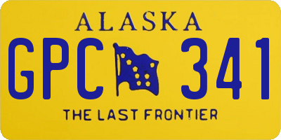 AK license plate GPC341