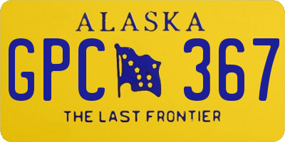 AK license plate GPC367