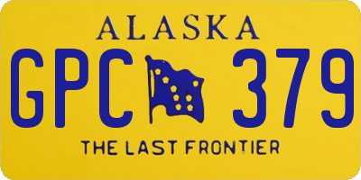 AK license plate GPC379