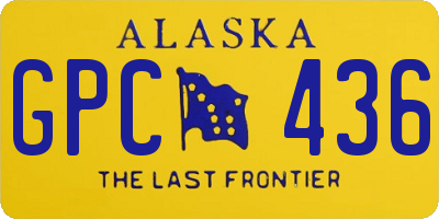AK license plate GPC436