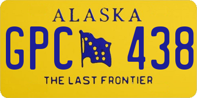 AK license plate GPC438