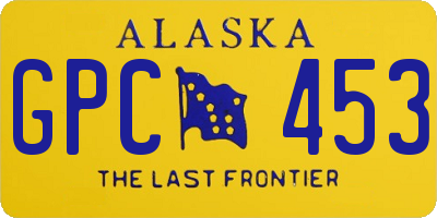 AK license plate GPC453