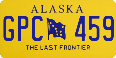 AK license plate GPC459
