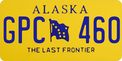 AK license plate GPC460