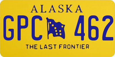 AK license plate GPC462