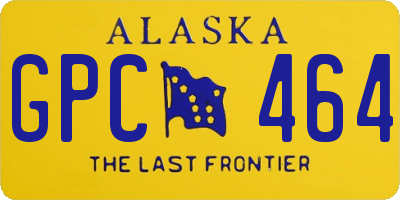 AK license plate GPC464