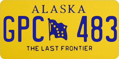 AK license plate GPC483