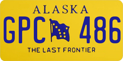 AK license plate GPC486