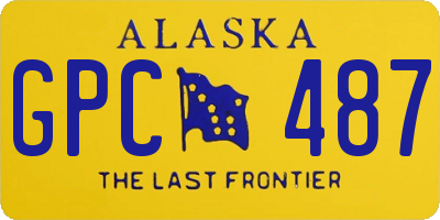 AK license plate GPC487