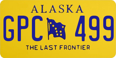 AK license plate GPC499