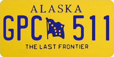 AK license plate GPC511