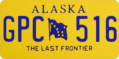 AK license plate GPC516