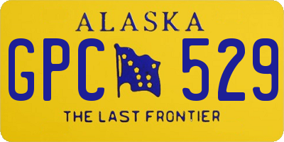 AK license plate GPC529