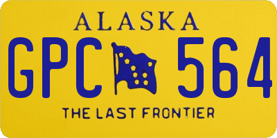 AK license plate GPC564