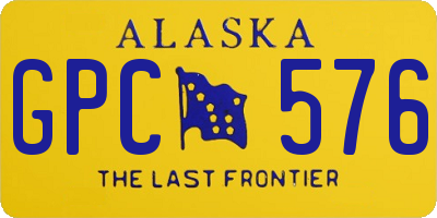 AK license plate GPC576