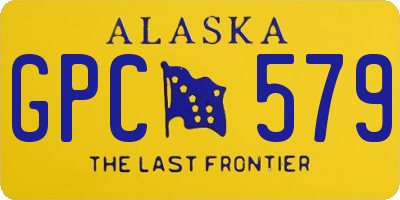 AK license plate GPC579