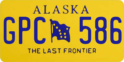 AK license plate GPC586