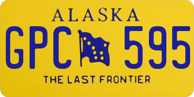 AK license plate GPC595