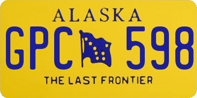 AK license plate GPC598