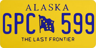 AK license plate GPC599