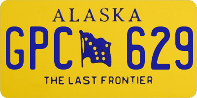 AK license plate GPC629